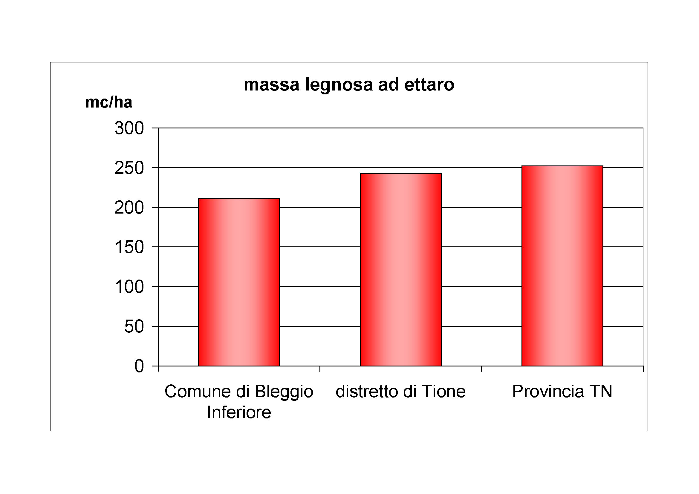 Massa legnosa ad ettaro